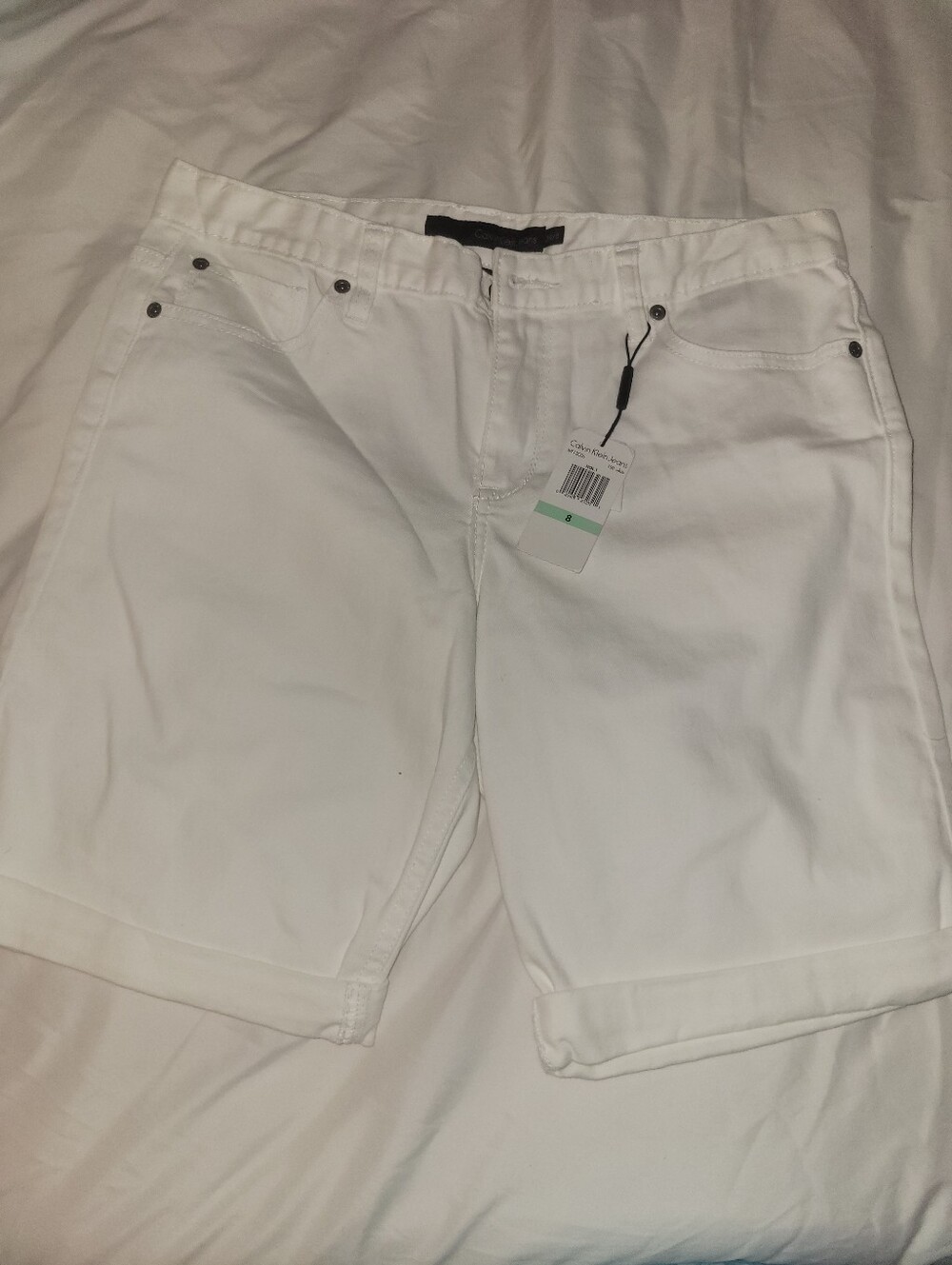 Calvin Klein White Women's Jean Shorts
